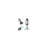 Plug vibrant acier inoxydable anal taille M avec télécommande, USB BOOTY